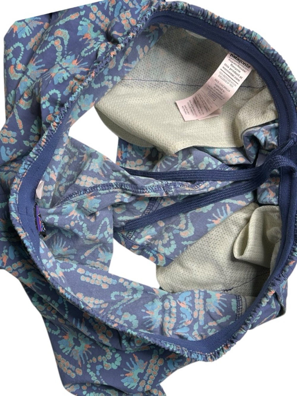 Patagonia Baggies Shorts 5" Current Blue Tropical Print Medium - Picture 5 of 11